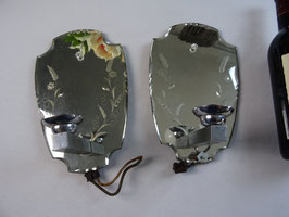 Wandlampen Set Spiegel Italienisch Schliff (L)