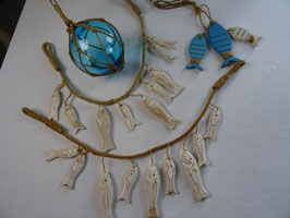 Set 4teilig Deko maritim Holzfische Frankreich (D)