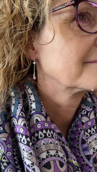 Boucles d'oreilles "Etoile du nord"