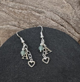 Boucles d'oreilles "initiales"