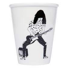 Illustrierter Keramik Becher GUITAR PLAYER (Helen B)