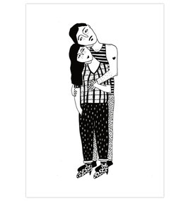 Postkarte "Hugging"  (Helen B)