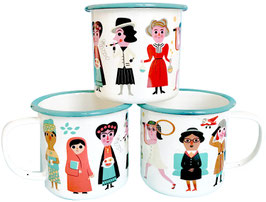 Emaille Tasse "Feminist" (OMM Design)