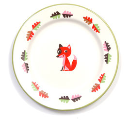 Emaille Teller "Fuchs" (OMM Design)