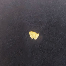 Unique puce "poisson" en Or jaune 750