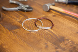 Fabrication d'un bracelet en argent Texturé