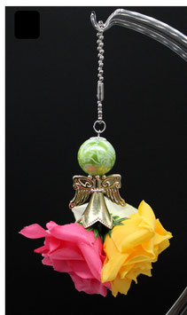 Taschenanhänger Engel mit Blumenrock