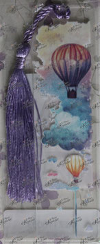 Lesezeichen: Ballon und Wolken