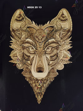 Reliefbild Wolf