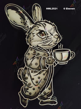Multilayer Hase mit Tasse