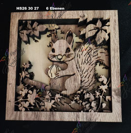 Schattenbild Eichhörnchen