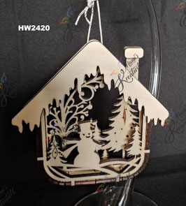 Anhänger "Winterhäuschen"