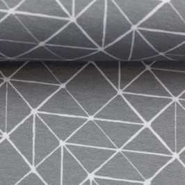 Öko Jersey Linien Grau