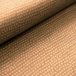Biojersey Dotted Line Taupe STOFFONKEL