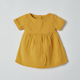 ORGANIC ERA Organic Musselin Dress Mustard