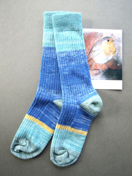 FRÄULEIN PRUSSELISE Wollsocken FRIEDRICH Blau Mint Gelb