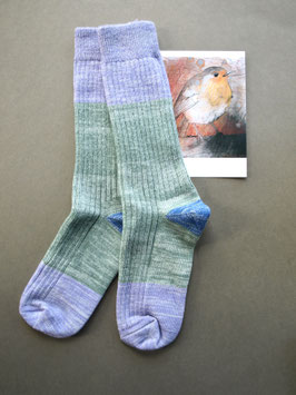 FRÄULEIN PRUSSELISE Wollsocken WOLFGANG grün lila
