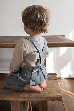 Kids Linen Trousers with Braces (VORBESTELLUNG)