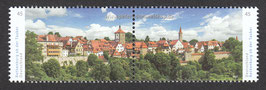 D-3454-3455-ZD - Panoramen: Rothenburg ob der Tauber - Zusammendruck - 45+45