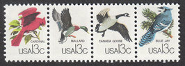 USA-1343-1346 - Zusammendruck aus Block 16