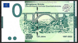 210/1-A - DE - 125 JAHRE MÜNGSTENER BRÜCKE  / DAS BERGISCHE LAND (EAAA)