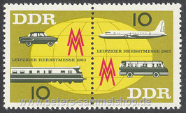 DDR-0976+0977 - Paar - Leipziger Herbstmesse - 10+10