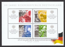 D-Block 49 (2051-2054) - 50 Jahre Bundesrepublik Deutschland - 4x110