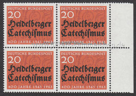 D-0396 - 400 Jahre Heidelberger Katechismus - 4x20 - Viererblock, rechtes Randstück