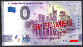 DE-2022-PS-3-SPEC - FLUGHAFEN FRANKFURT - FRA - ROTER AUFDRUCK SPECIMEN