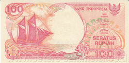 IDN-127-G - Segelschiff / Vulkan - 100 Rupiah