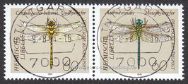 D-1548-1549 - Zusammendruck aus Viererblock - Libellen - 2 x 60