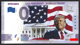 SPEC-S-09-2021-A - SPECIMEN - USA PRESIDENT DONALD TRUMP - ANNIVERSARY-EDITION - COLORIERT