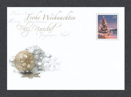 D-2013 - Plusbrief mit Klappkarte - Weihnachtsedition 1 - gold - 58