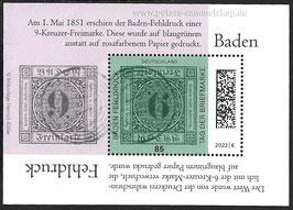 D-Block 90 (3719) - Tag der Briefmarke: Baden Fehldruck - 85