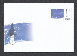D-2010 - Plusbrief mit Klappkarte - Weihnachtsedition 4 - blau - 55