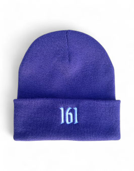 Wintermütze 161 gestickt Lila