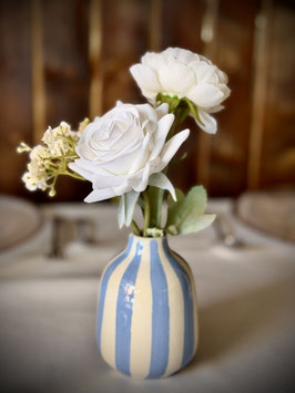 Mini-Vase Stripes - Blau
