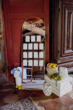 Sitzplan "Stand-Spiegel" GOLD