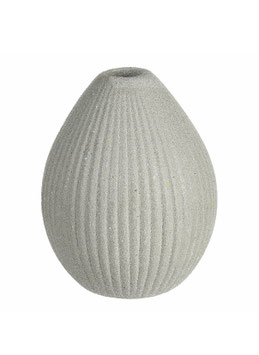 Minivase Stripes hellgrau