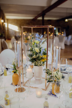 Hohes Blumengestell Metall "GOLD"