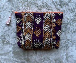 インド　バロチ刺繍ポーチ（チャック型）