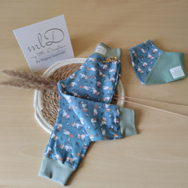 Babyset "Hase und Igel" 2 teilig-Gr.80