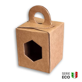 Scatola per miele “Serie ECO” con esagono per 1 vaso 500 gr. – 20 pezzi