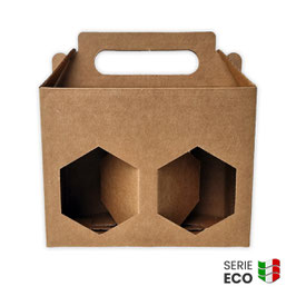 Scatola per miele “Serie ECO” con esagono per 2 vasi da 500 gr. – 20 pezzi