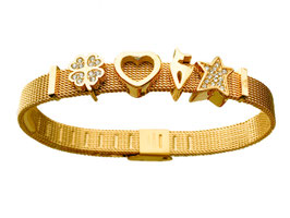 CHARMBAND 'STERNSTUNDE' GOLD