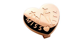 'MISS KITZ HERZ CHARM' ROSEGOLD