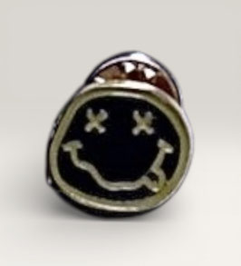 NIRVANA BLACK ENAMEL PIN