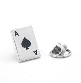 SPADE ACE  CARD ENAMEL PIN