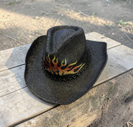TEAM DIVA / TEN-GALLON HAT  /fire blk
