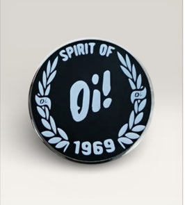 Oi! BLACK ENAMEL PIN